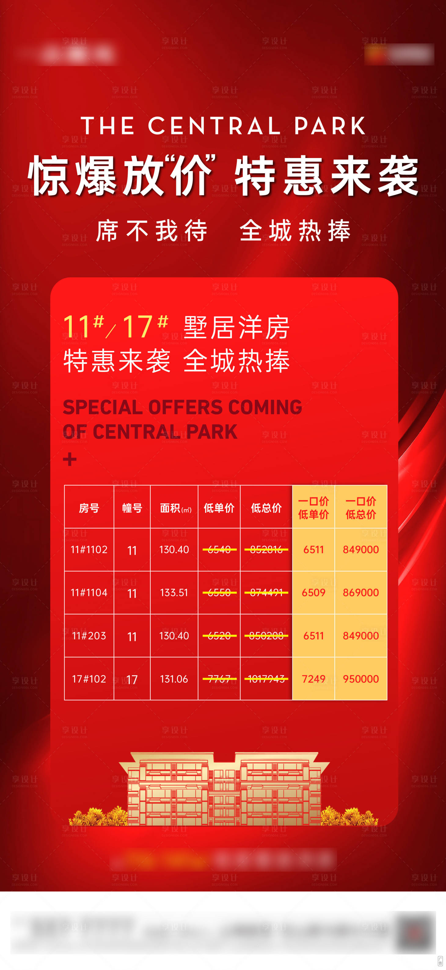 源文件下載【享設計】搜索編號：33760005383341930【現房特價房熱銷海報】