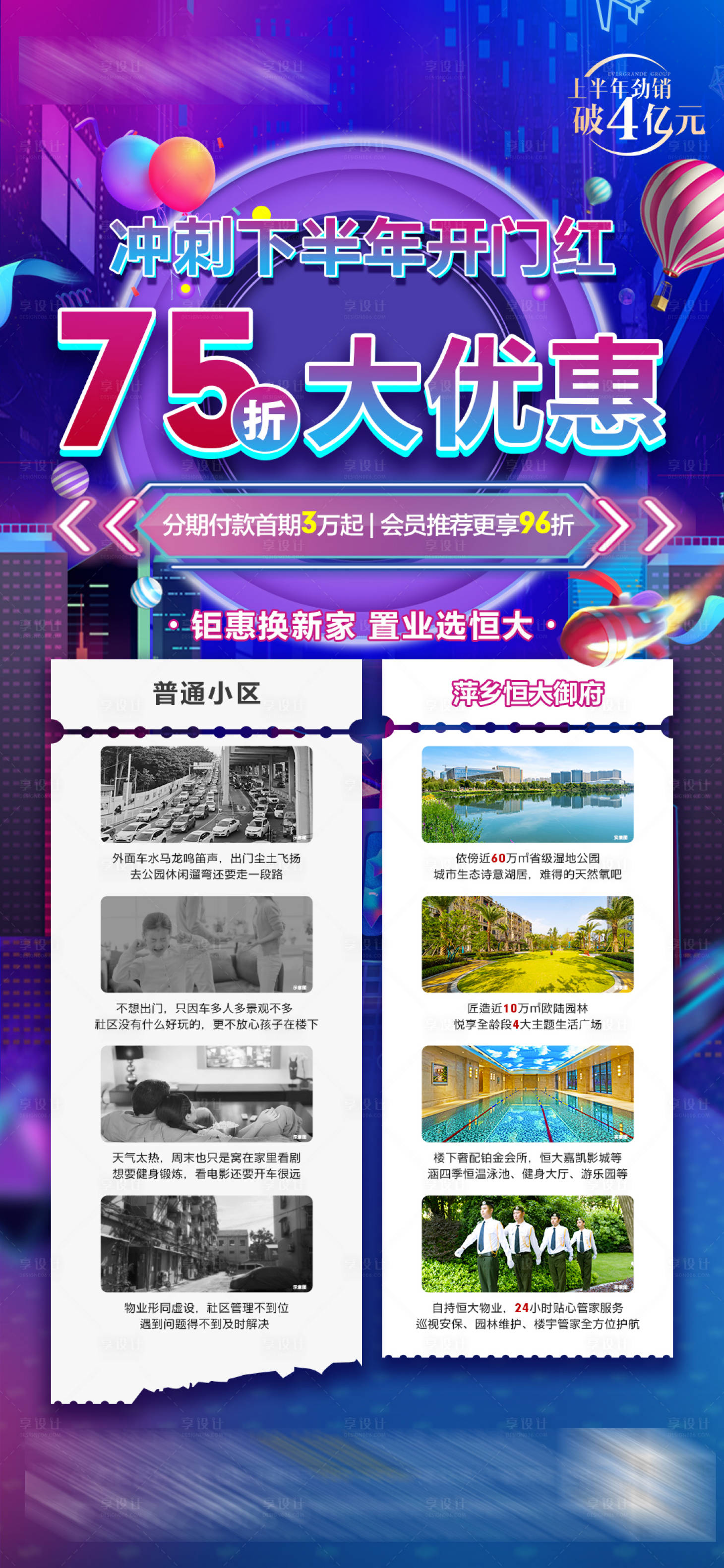 源文件下载【享设计】搜索编号：99510005672799552【地产价值点对比海报】