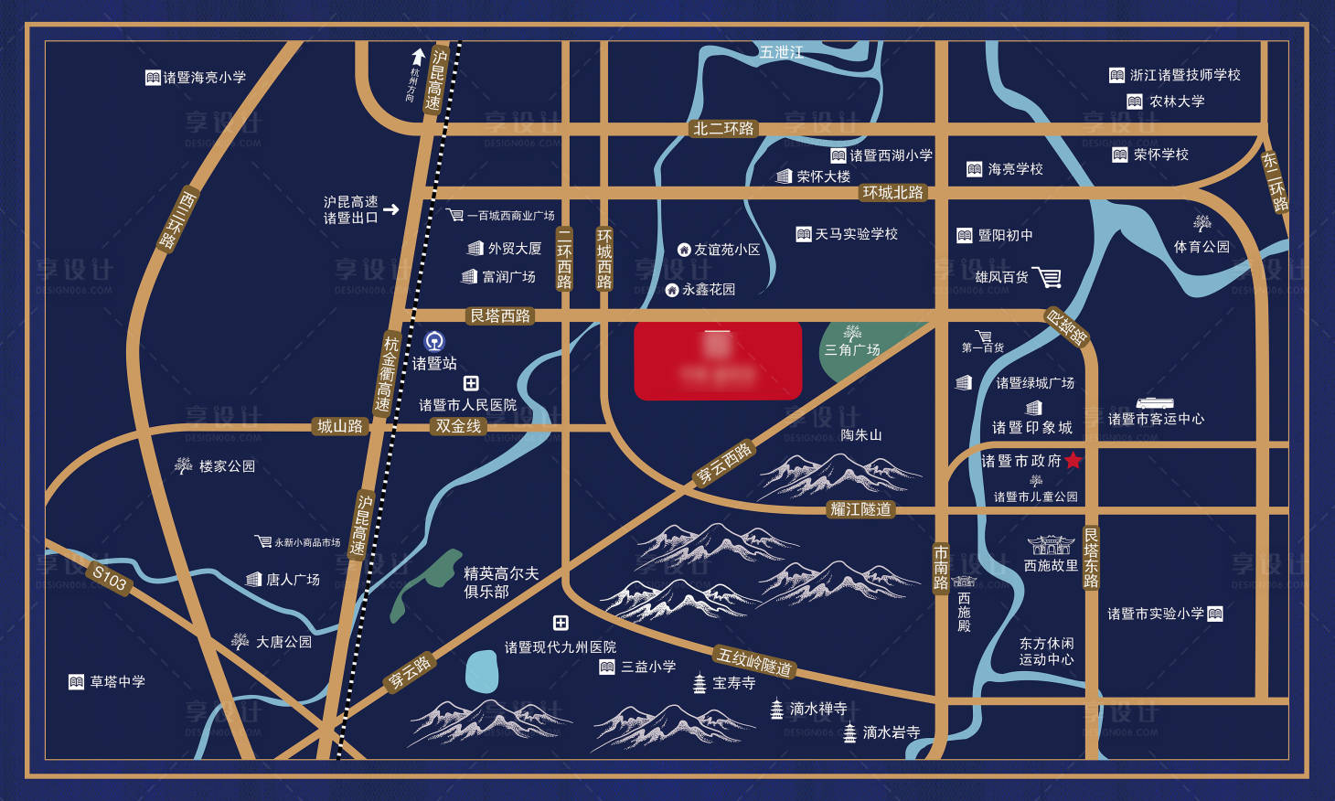 源文件下載【享設計】搜索編號：94850005649641553【地產區位圖】