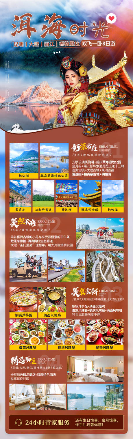 源文件下载【洱海时光长图旅游海报】编号：26610005813791631