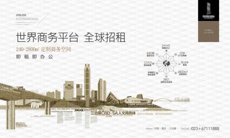 源文件下載【高端寫字樓創意城市廣告展板】編號：92220005465349689