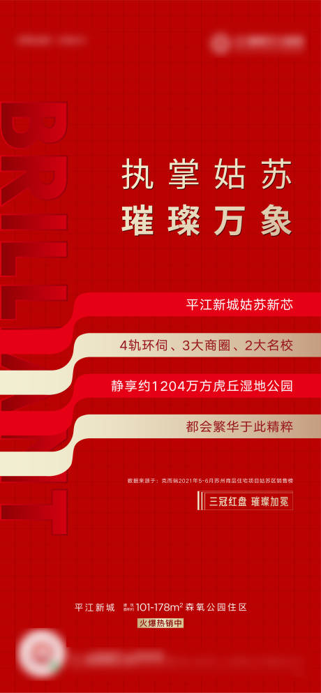 源文件下载【享设计】搜索编号：93690005715072340【房地产红金热销海报】