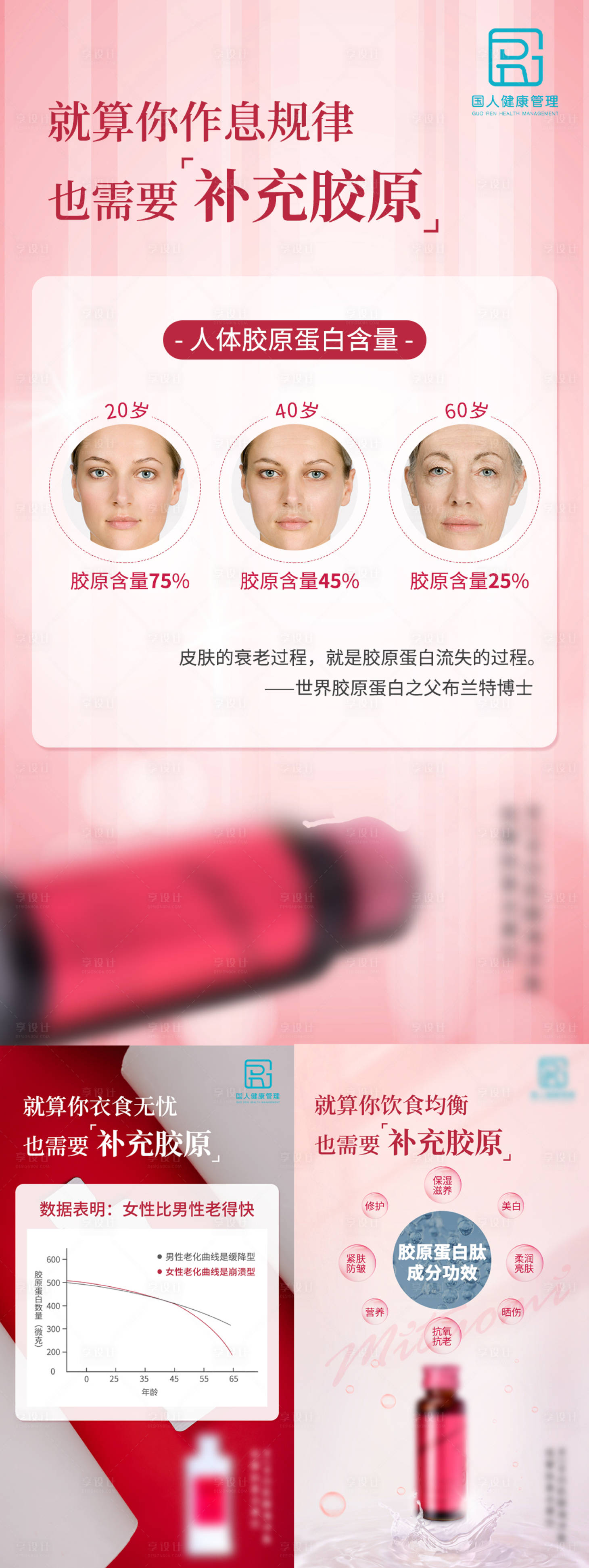 源文件下載【享設計】搜索編號：84190005837523346【膠原蛋白系列海報】