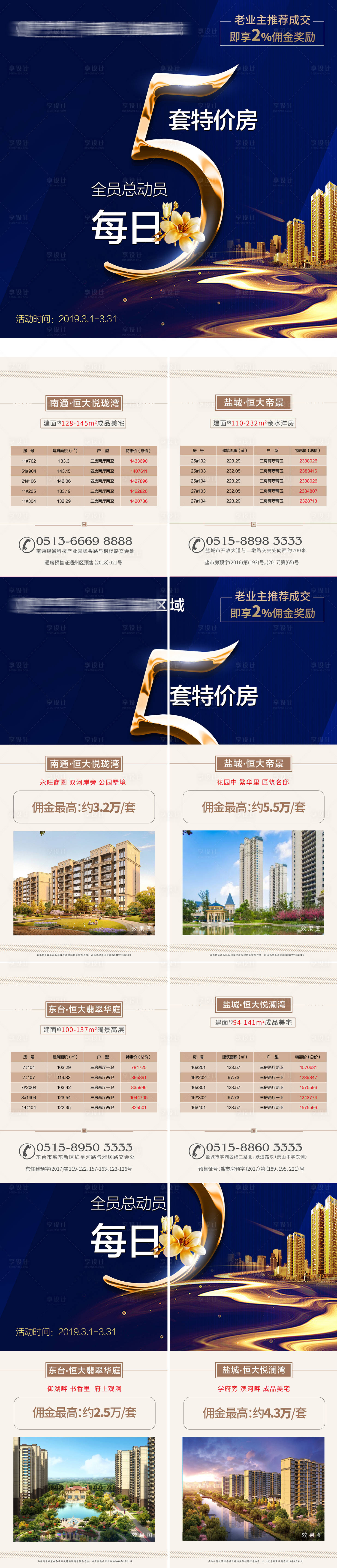 源文件下載【享設(shè)計】搜索編號：87120005765236218【每日5套特價房四宮格長圖海報】