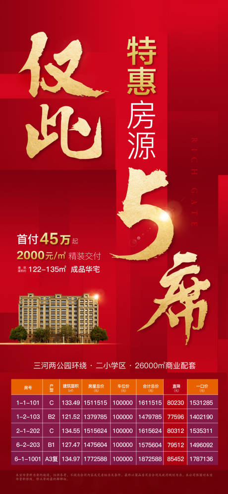 源文件下载【地产特价房海报】编号：56590005416697283