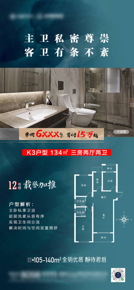 源文件下载【地产户型价值点海报】编号：72740005784793702