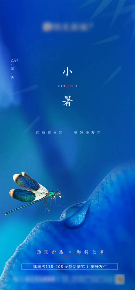源文件下载【小暑节气刷屏海报】编号：97900005377593967