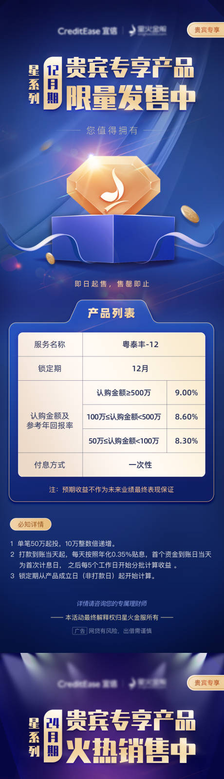 源文件下载【理财产品限量发售长图海报】编号：48630005608445067