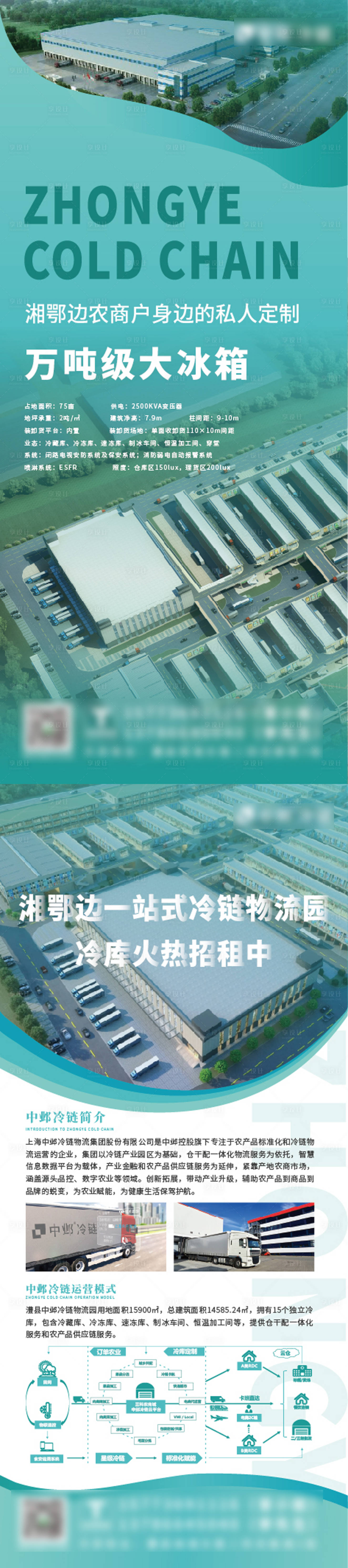 源文件下载【享设计】搜索编号：44040005780183841【冷链物流招商易拉宝】