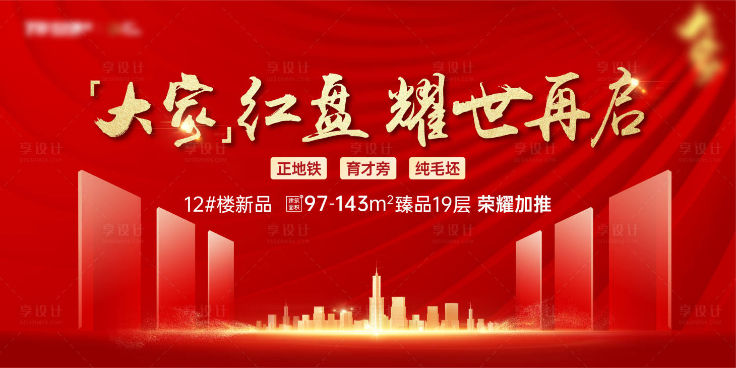 源文件下載【享設計】搜索編號：20670005665852965【開盤加推主畫面展板】