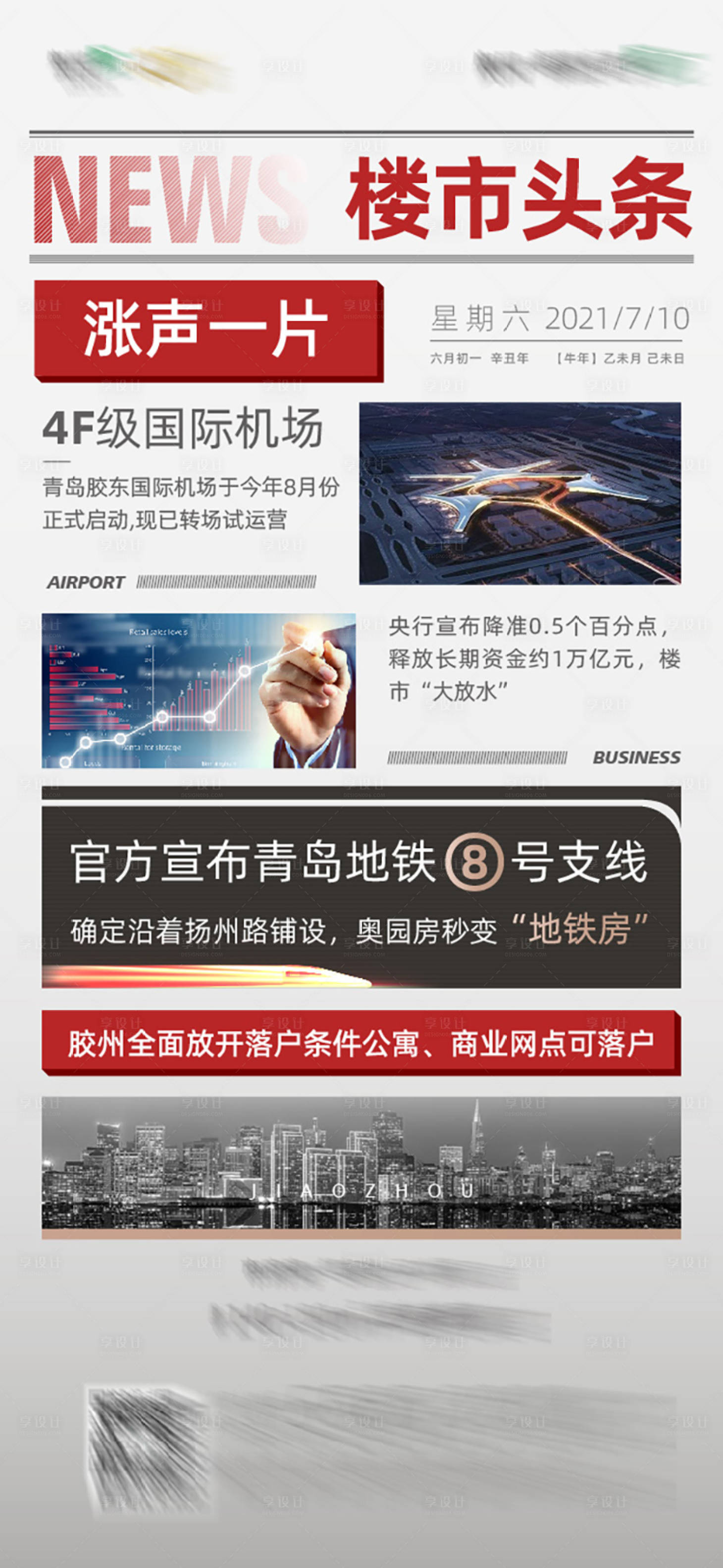 源文件下载【房地产利好政策刷屏海报】编号：81190005548044932