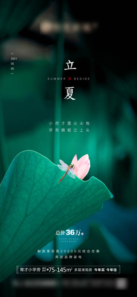 源文件下载【立夏节气微信地产刷屏海报】编号：31190005378722085