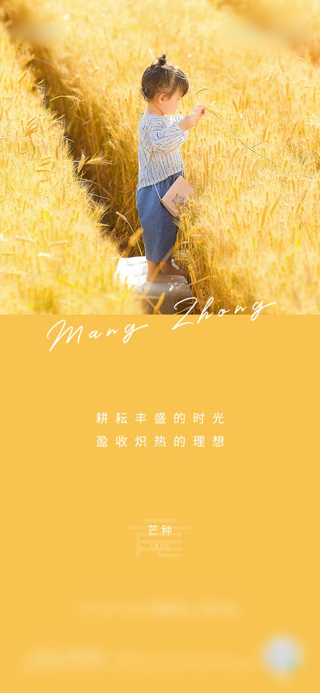 源文件下载【地产芒种节气海报】编号：27610005646408336