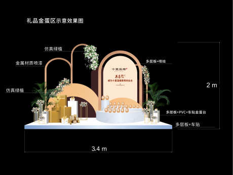 源文件下载【砸金蛋异形展板】编号：66250005536259277