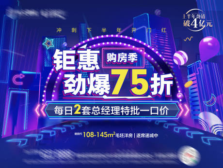 源文件下载【钜惠购房节海报】编号：59030005434171073