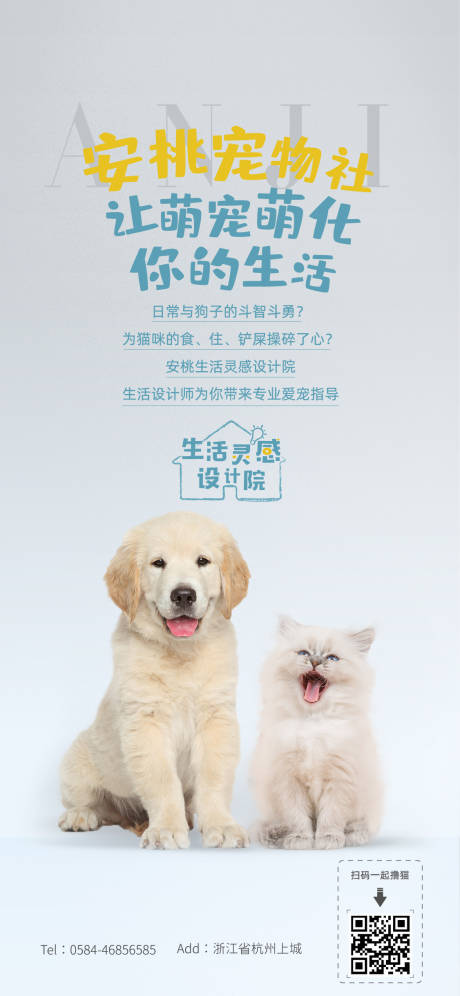 社群海报（宠物社 美食社 健身社）-源文件【享设计】