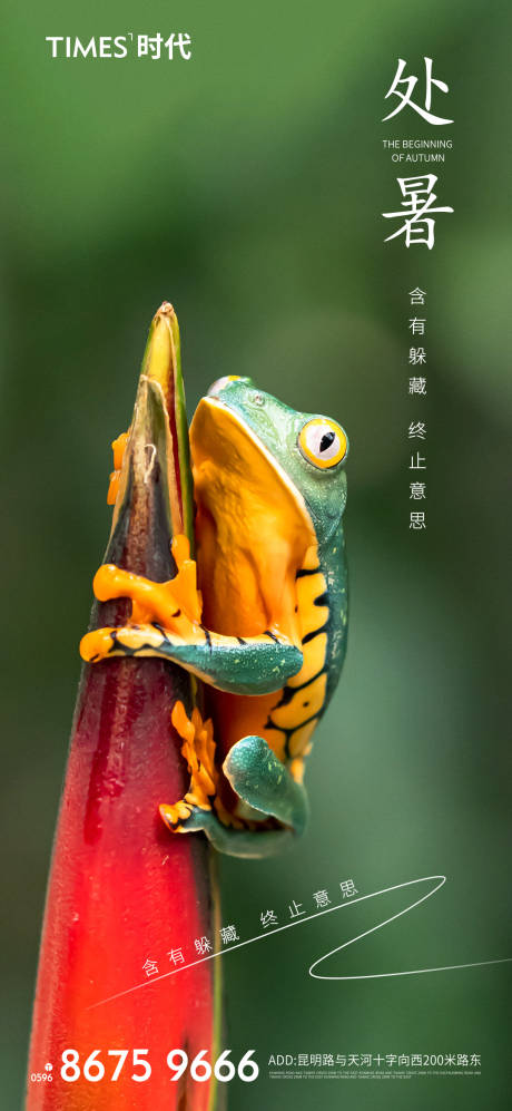 源文件下載【地產處暑節氣海報】編號：70010005764708824