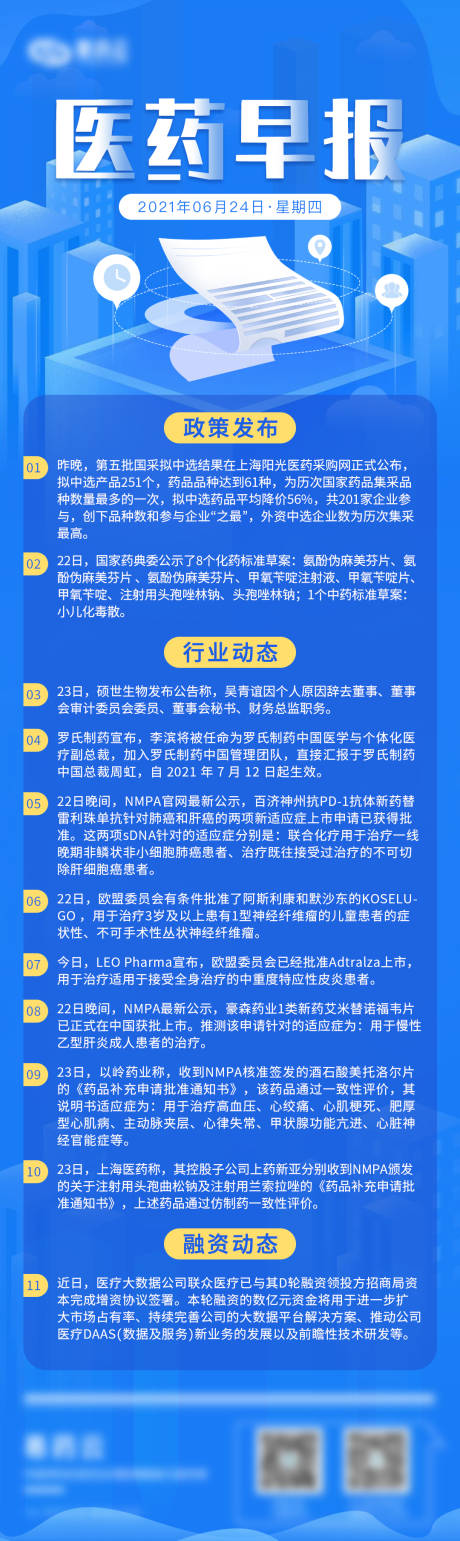 源文件下载【医药行业每日早报周报】编号：20210701095612955