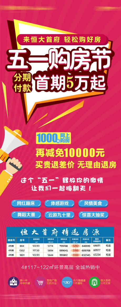 源文件下載【房地產五一購房節海報】編號：97310005523175143