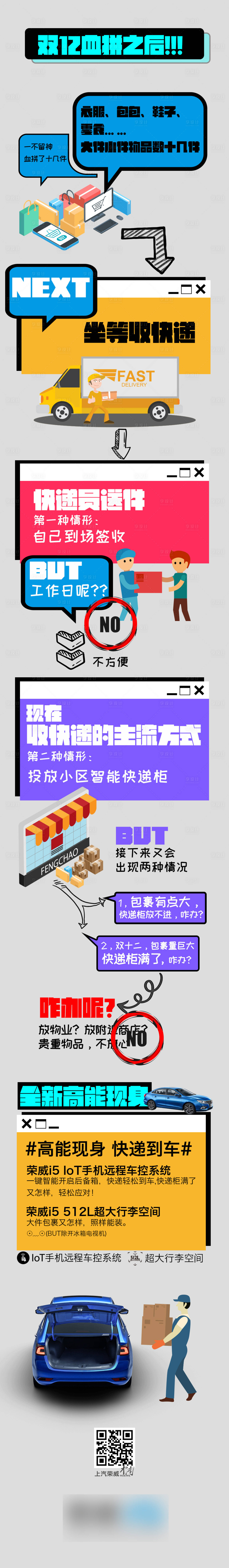 源文件下載【享設計】搜索編號：54220005488474379【雙十二之如何收快遞篇長圖】