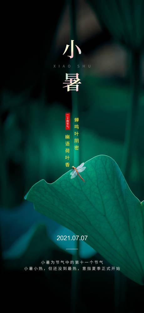源文件下载【二十四节气小暑】编号：51380005428908956