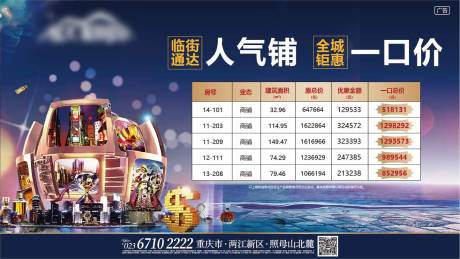 源文件下载【地产人气铺一口价海报】编号：46660005512029781
