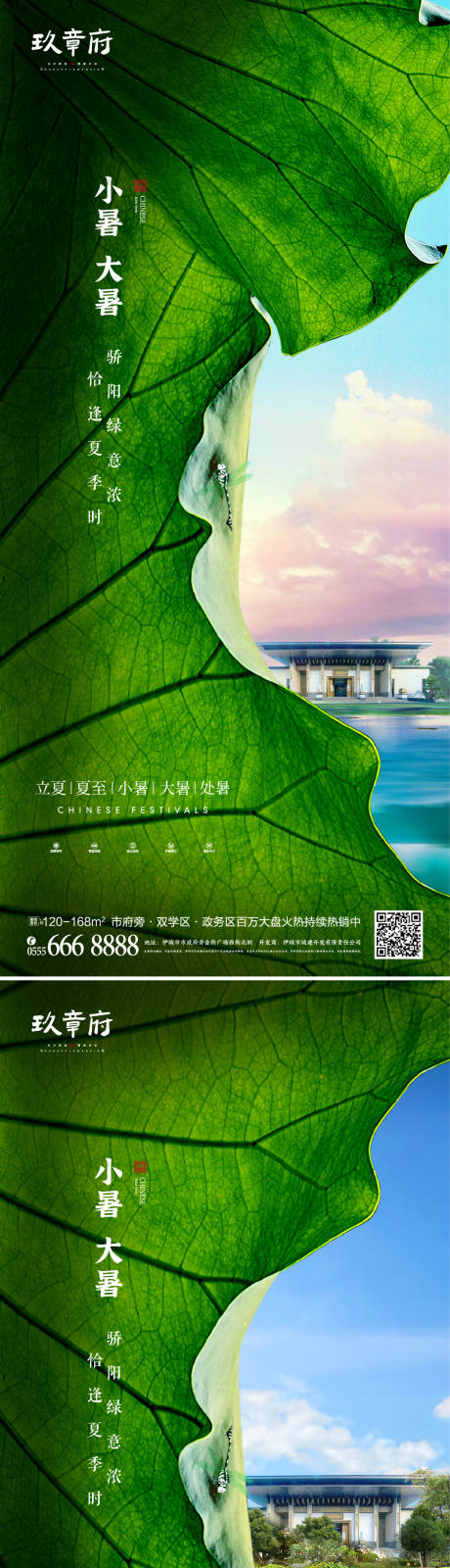 源文件下载【享设计】搜索编号：31980005408512888【小暑大暑创意荷花叶微信】