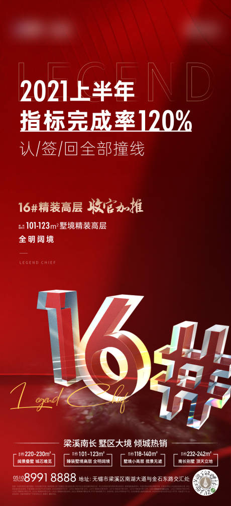 源文件下載【地產(chǎn)加推紅色高端海報(bào)】編號(hào)：52150005743057495
