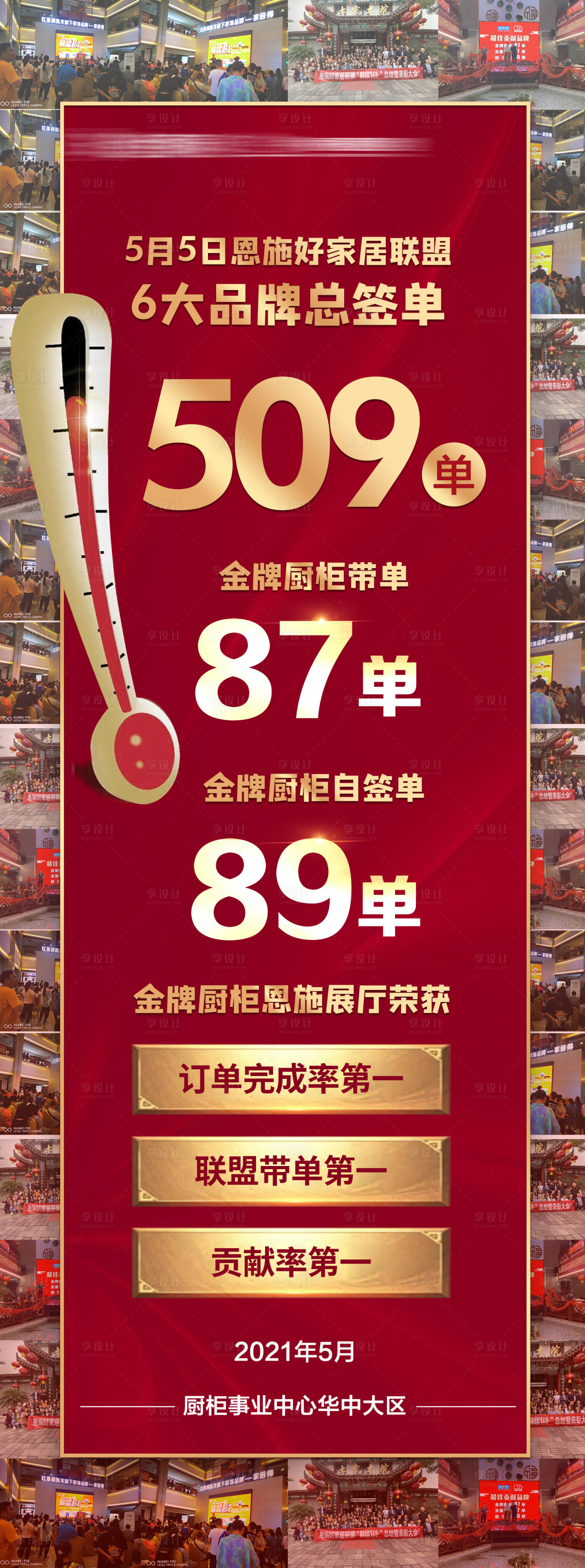 源文件下载【地产签单喜报海报】编号：97880005580446741