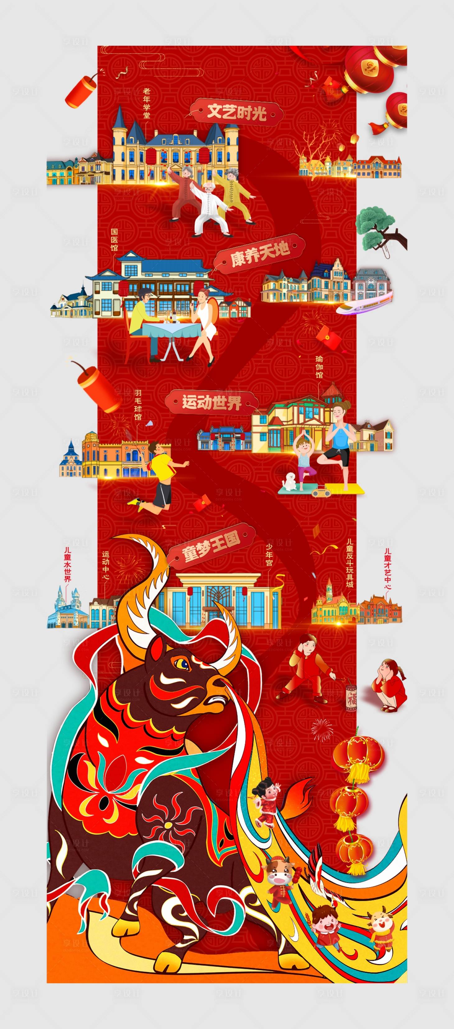 源文件下载【牛年新春地贴】编号：81750005961423609