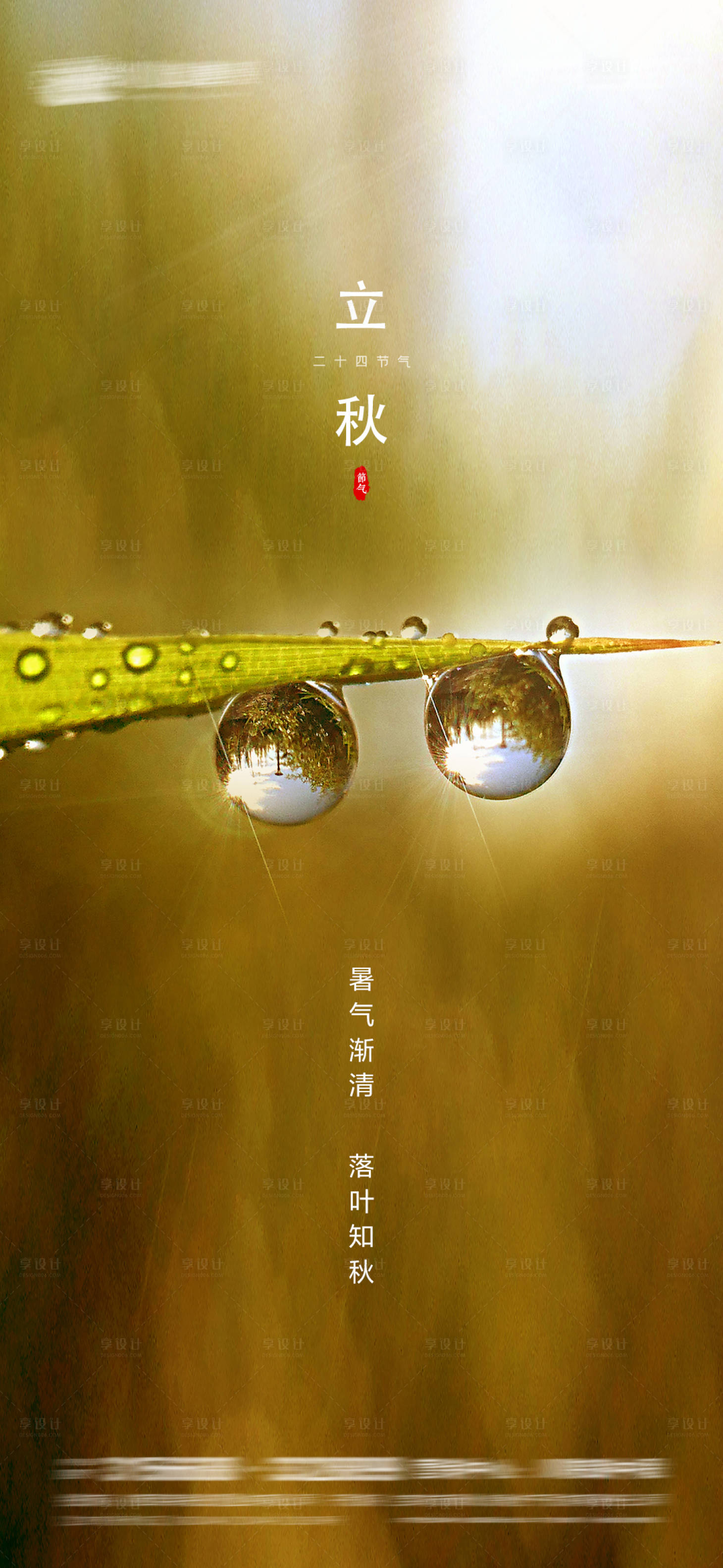 源文件下载【享设计】搜索编号：75770005855813450【立秋海报】