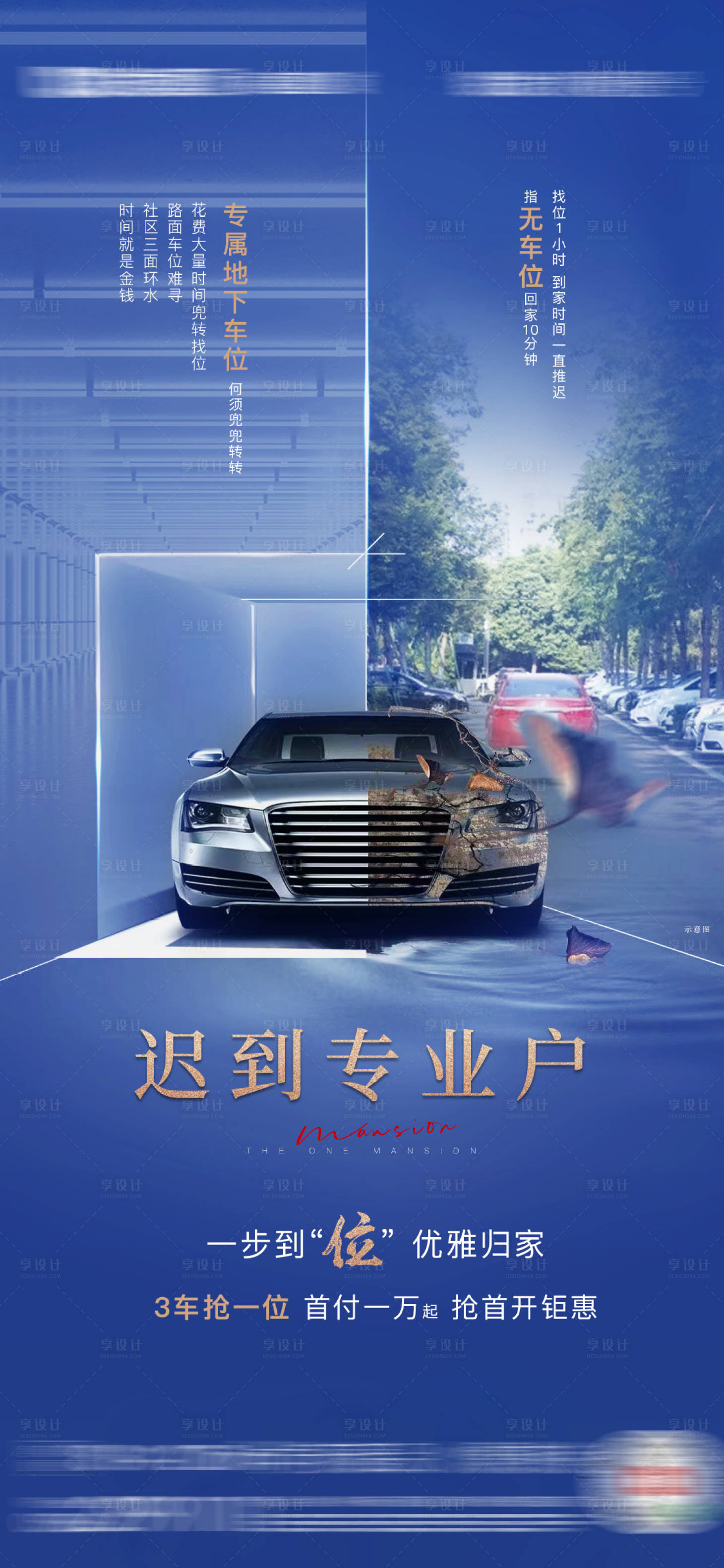 源文件下载【享设计】搜索编号：32520006058806424【车位对比海报】