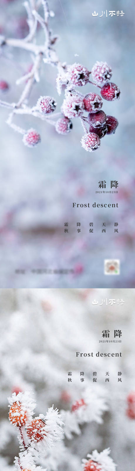 源文件下载【享设计】搜索编号：88780006199371198【二十四节气霜降海报】