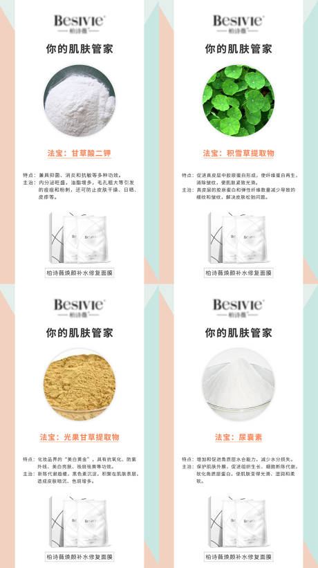 源文件下载【微商简约成分海报】编号：85570005875859513
