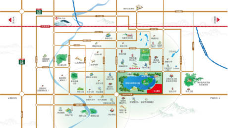 源文件下载【享设计】搜索编号：92830006113182702【房地产区位图】