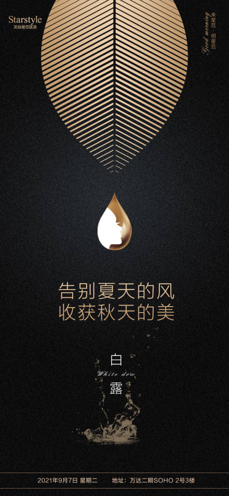 源文件下载【享设计】搜索编号：85340006248323344【医美整形白露节气海报】