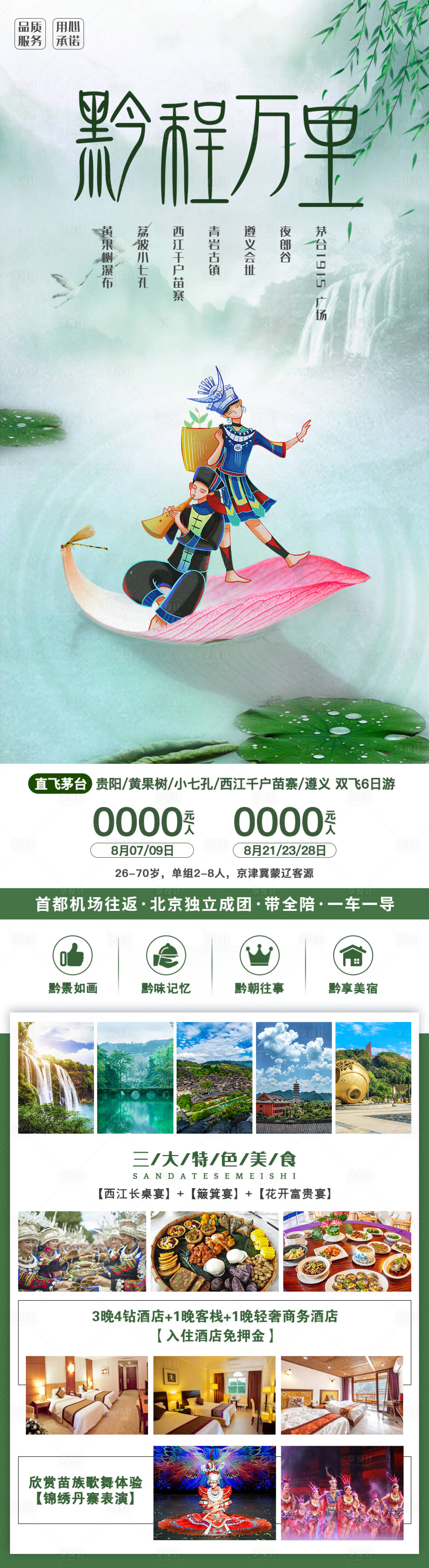 源文件下載【享設計】搜索編號：10190006173137047【黔程萬里-貴州旅游海報】