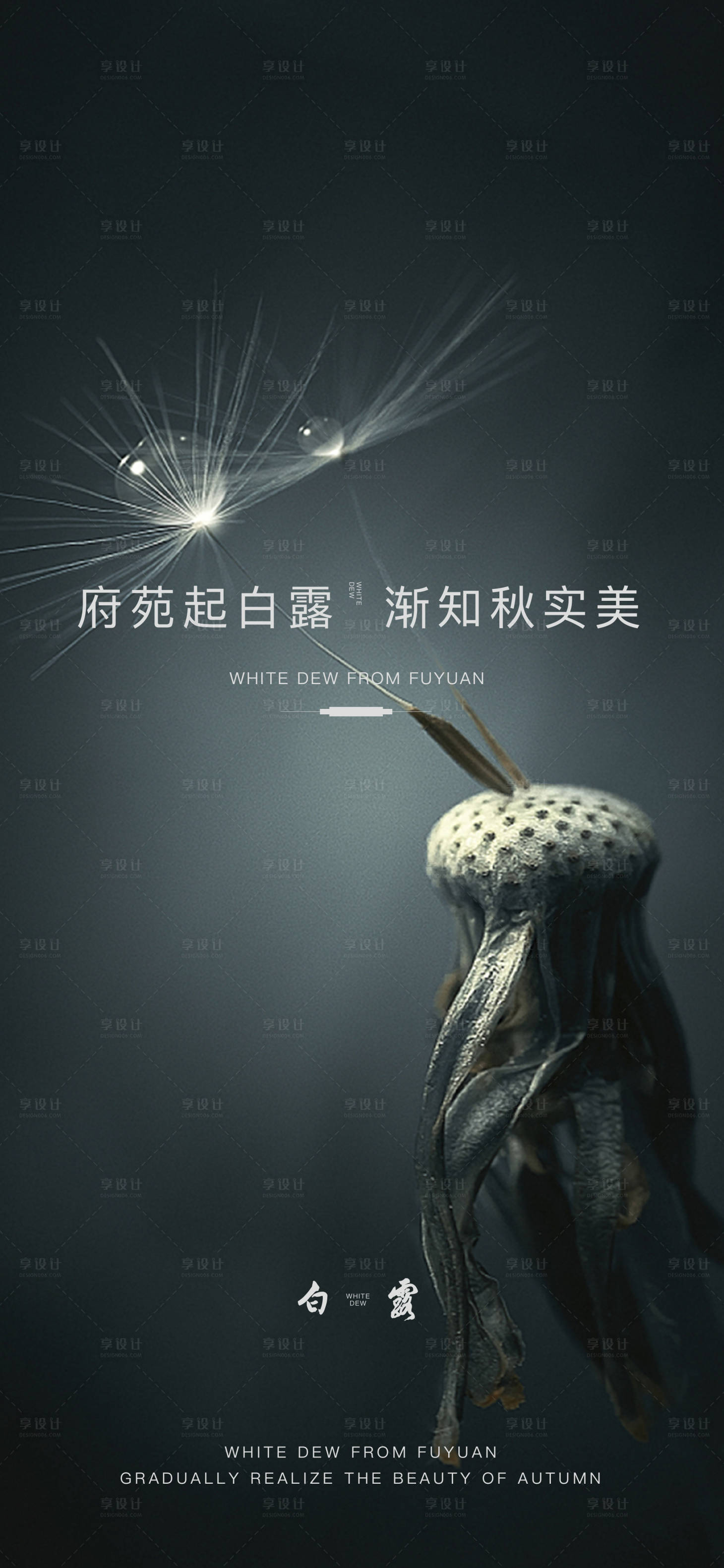 源文件下载【享设计】搜索编号：71220006202788676【白露海报】