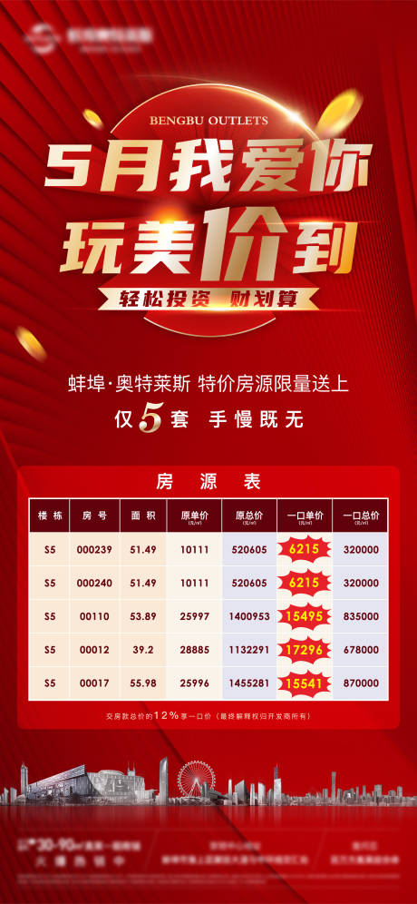 源文件下载【享设计】搜索编号：93510006220251340【特价房海报】