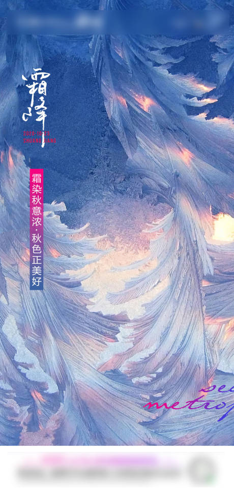 源文件下载【霜降节气节日海报】编号：36370006038015070