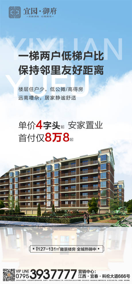 源文件下载【一梯两户地产海报】编号：84230006027249994