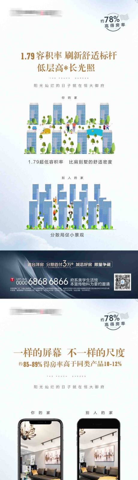 源文件下载【地产容积得房率创意对比】编号：41040006112858688