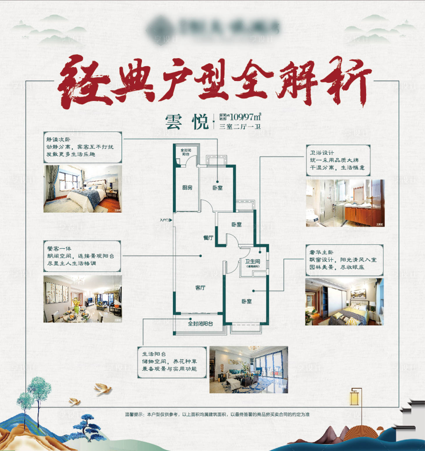 源文件下載【享設計】搜索編號：37180006046279342【地產戶型解析展板 】