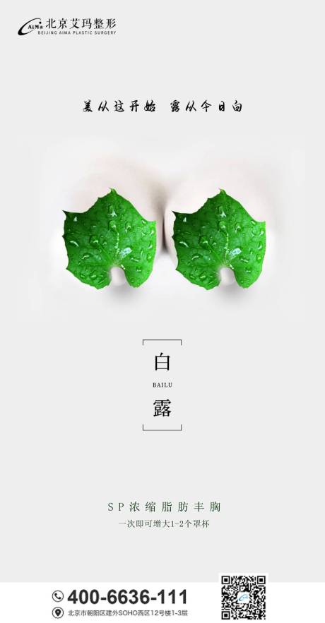 源文件下載【白露醫美節氣創意海報】編號：12440006183378672