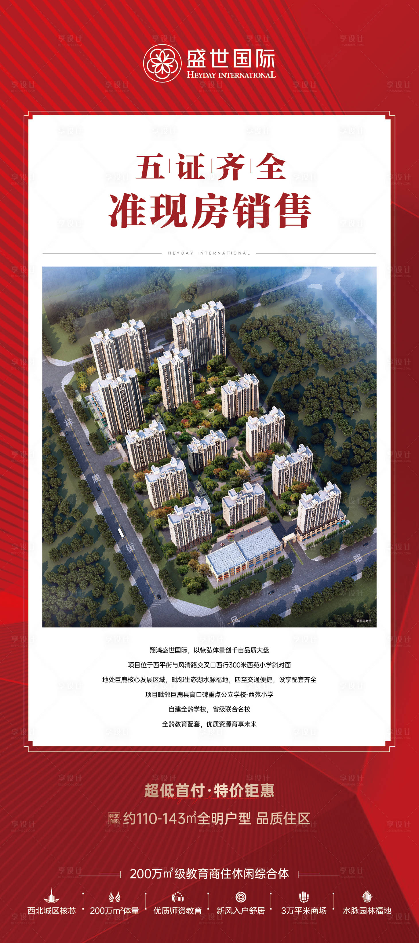 源文件下载【享设计】搜索编号：20540006228697420【鸟瞰图地产取证展架】