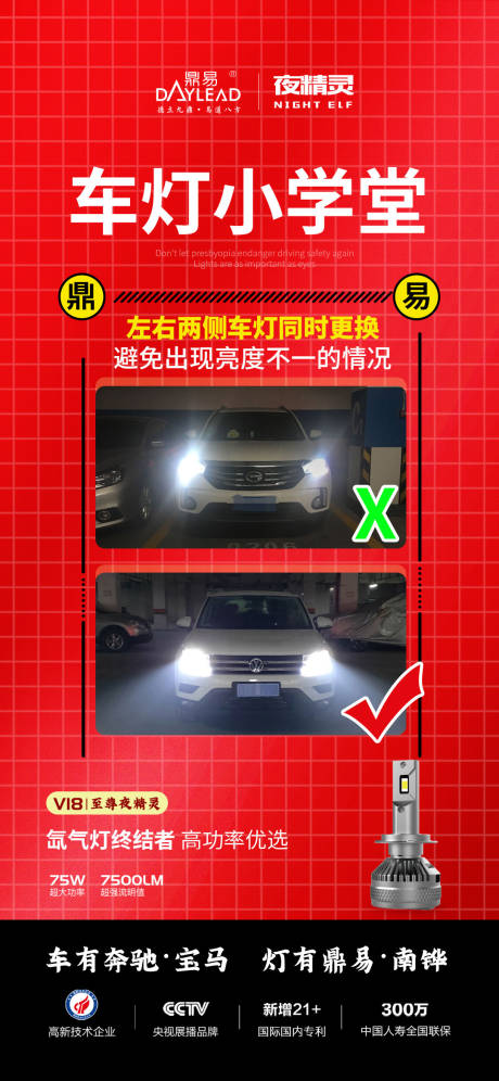 源文件下载【车灯小学堂微信海报】编号：94580006116526216