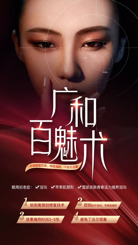 源文件下载【百魅术面部抗衰医美海报】编号：65100006118705609