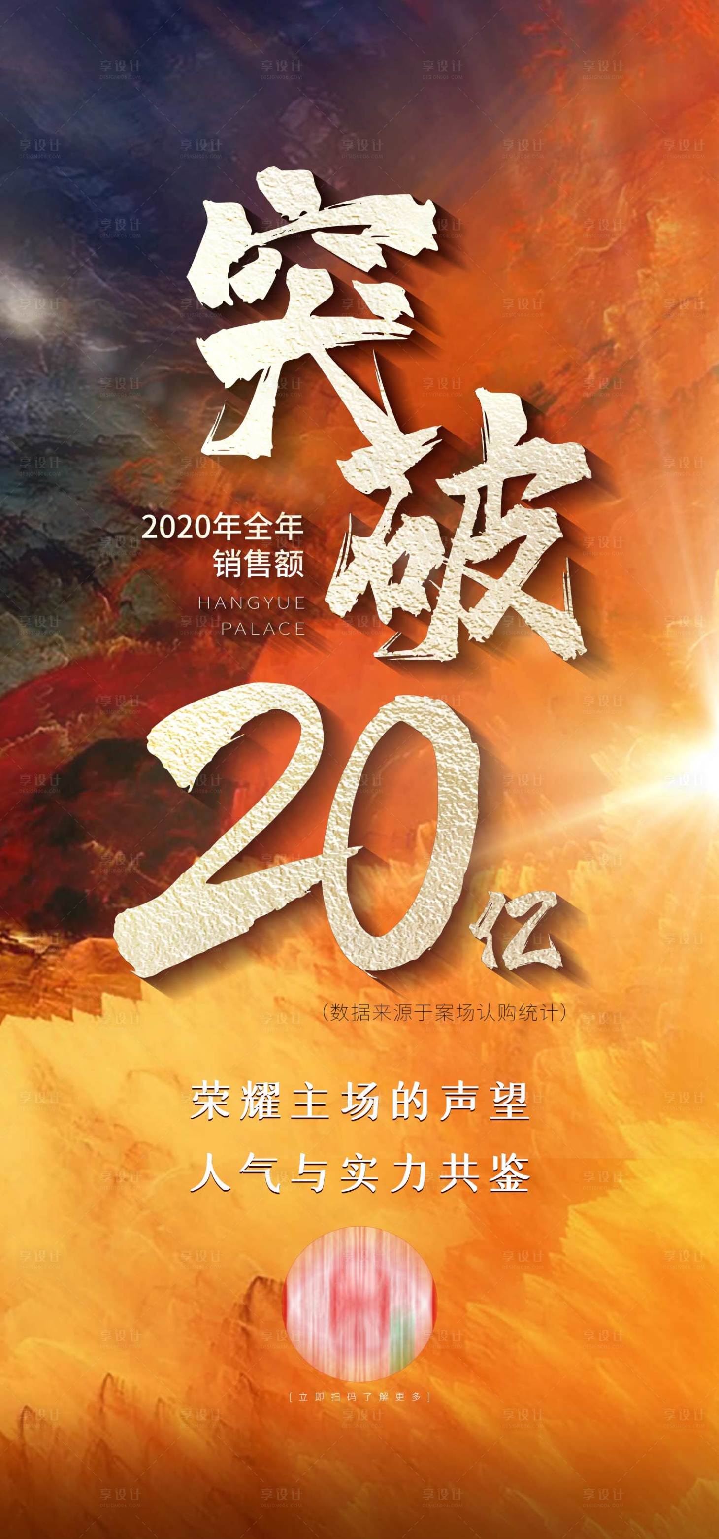 源文件下載【享設計】搜索編號：48740005884344344【地產熱銷銷售額突破大氣海報】
