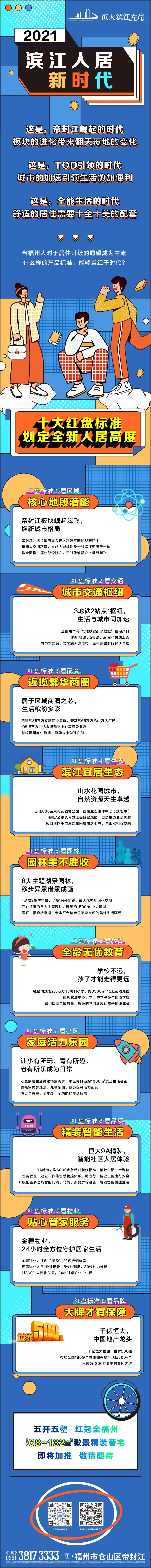 源文件下载【地产插画长图海报】编号：53670005963724412