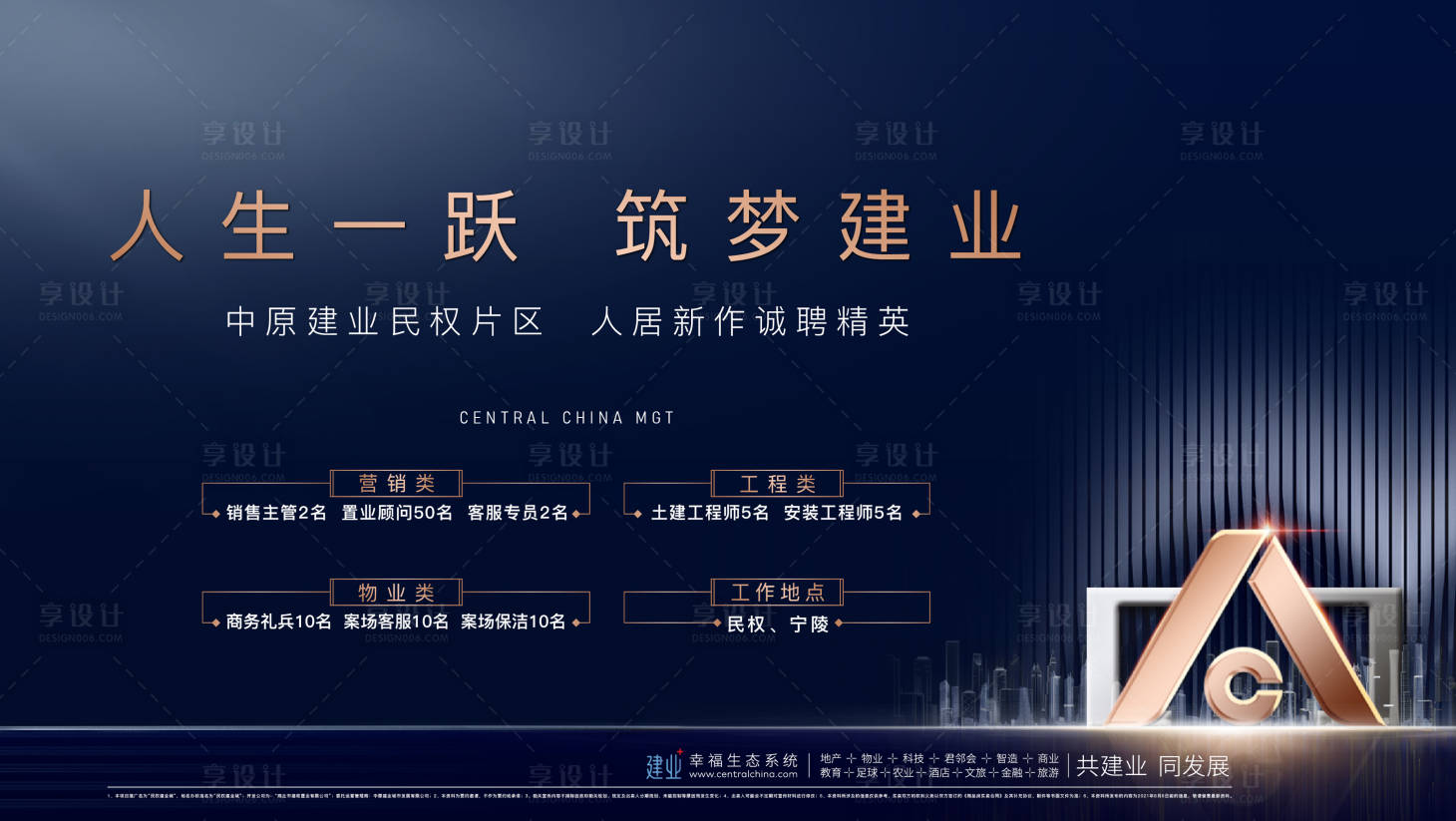 源文件下载【地产招聘海报】编号：61030006088775322